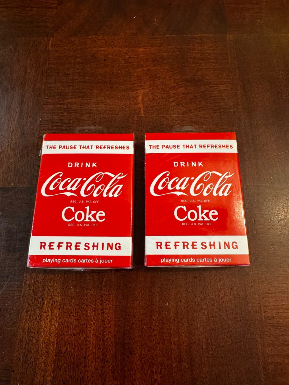 Coke Coca Cola Bicycle Deck of Playing Cards Set of 2 New Sealed